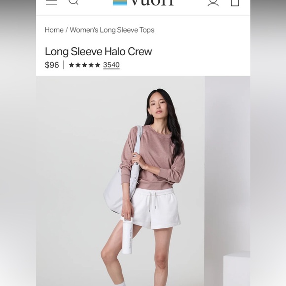 Vuori long Sleeve halo crew - Picture 2 of 6